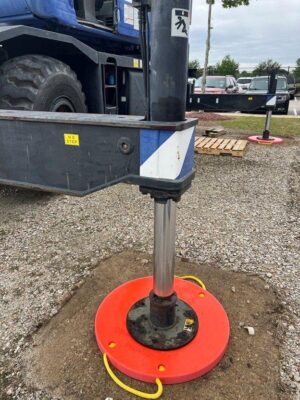 RhinoGuard Outrigger Pad in use with heavy equipment